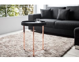 Stolik kawowy Honey 40 cm czarno-miedziany
