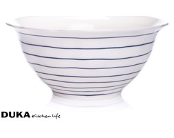 Misa sałatkowa 28,5 cm w granatowe paski