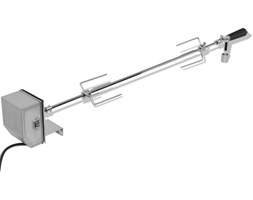 vidaXL Rożen do grilla z profesjonalnym silnikiem 1200 mm, stalowy