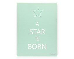 Childhome, Obrazek Star Is Born zielono-biały 30x40cm - Childhome