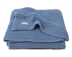 Jollein, Koc Heavy Knit Chłodny błękit 75x100cm - Jollein