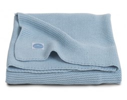 Jollein, Koc Basic knit Ice blue 100x150cm - Jollein