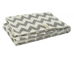 Koc szaro-kremowy Chevron 100x150cm - Jollein