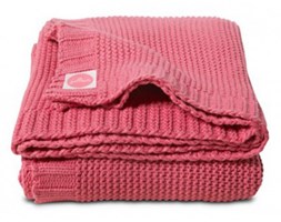 Jollein, Koc tkany Funky Chunky Malina 100x150cm - Jollein