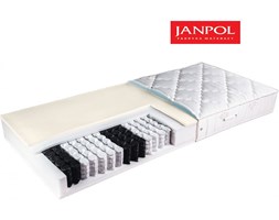 JANPOL AFRODYTA - materac kieszeniowy, sprężynowy, Rozmiar - 140x190, Pokrowiec - Medicott Silverguard