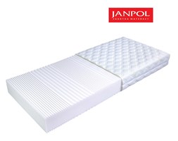 JANPOL FLORA - materac piankowy, Rozmiar - 120x200, Pokrowiec - Jersey Standard