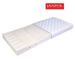 JANPOL TEMIDA - materac lateksowy, piankowy, Twardość - twardy, Rozmiar - 140x190, Pokrowiec - Jersey Standard