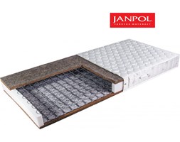 JANPOL KRONOS - materac bonellowy, sprężynowy, Rozmiar - 160x200, Pokrowiec - Medicott Silverguard