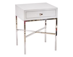 SZAFKA NOCNA SIMPLE CHIC WHITE/GREY SL COLLECTION