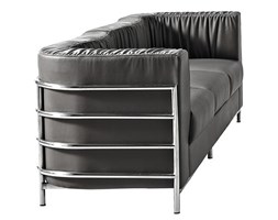 Sofa Balza 3-osobowa czarna skóra
