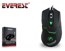 EVEREST Mercury X8 Mouse 3200 DPI LED Black