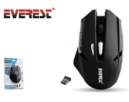 EVEREST KM-240 Black 1600 DPI Wireless Gaming Mouse