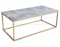 STOLIK KAWOWY RAMA METALOWA GOLD BLAT LAMINAT"MARBLE EFECT GREY"