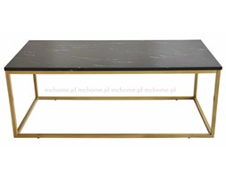 STOLIK KAWOWY RAMA METALOWA GOLD BLAT LAMINAT"MARBLE EFECT BLACK"