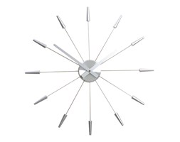 Zegar ścienny Plug Inn Silver - NEXTIME - DECOSALON - Zakupy bez ryzyka