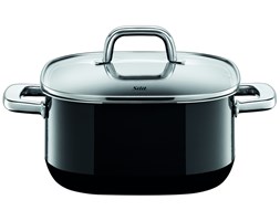 Garnek z pokrywką, niski 4.4 L Quadro Black - SILIT - Sprawdź dostępność na WWW.DECOSALON.PL