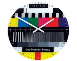 Zegar ścienny Testpage 43 cm - NEXTIME - DECOSALON - Zakupy bez ryzyka