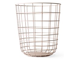 Kosz druciany Wire Bin Nude - MENU - DECOSALON - Zakupy bez ryzyka