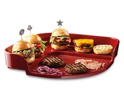 Kamień do pieczenia burgerów - czerwony - Emile Henry - Produkt dostępny na WWW.DECOSALON.PL