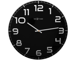 Zegar ścienny Classy Large czarny - NEXTIME - DECOSALON - Zakupy bez ryzyka
