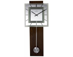 Zegar ścienny z wahadłem Retro Pendulum Square Radio Controlled, 80 cm - NEXTIME - DECOSALON - Zakupy bez ryzyka
