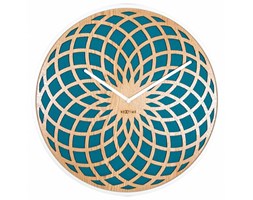 Zegar ścienny Sun Big Turquoise, 50 cm - NEXTIME - DECOSALON - Zakupy bez ryzyka
