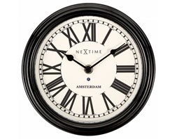 Zegar ścienny Amsterdam, 22cm - NEXTIME - DECOSALON - Zakupy bez ryzyka