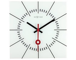 Zegar ścienny Stazione White 35 cm - NEXTIME - DECOSALON - Zakupy bez ryzyka