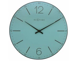 Zegar ścienny Index Dome, turkusowy - NEXTIME - DECOSALON - Zakupy bez ryzyka