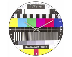 Zegar ścienny Testpage Dome, 35 cm - NEXTIME - DECOSALON - Zakupy bez ryzyka