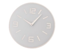 Zegar ścienny Shuwan (white) 8148WI - NEXTIME - DECOSALON - Zakupy bez ryzyka