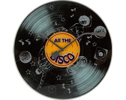 Zegar ścienny All the Disco, 43 cm - NEXTIME - DECOSALON - Zakupy bez ryzyka