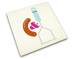 Podkładka szklana Bangers & Mash 30 x 30 cm - Joseph Joseph - DECOSALON - Zakupy bez ryzyka