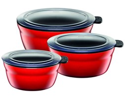 Zestaw 3 mis Fresh Bowls Piano Red - SILIT - Sprawdź dostępność na WWW.DECOSALON.PL