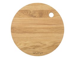 Deska drewniana dębowa okrągła 27cm - HPBA - DECOSALON - Zakupy bez ryzyka