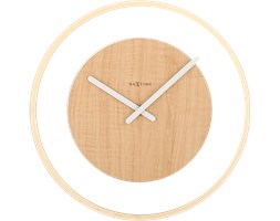 Zegar ścienny Wood Loop - NEXTIME - DECOSALON - Zakupy bez ryzyka