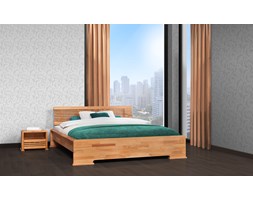 BEDS łóżko Franko 140x200 DĄB LITE Drewno, Produkt Polski !