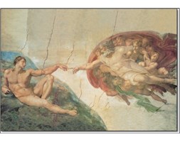 Reprodukcja Michelangelo Buonarroti - The Creation of Adam, (30 x 24 cm)