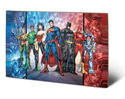 Obraz na drewnie Dc Comics - Justice League United, (59 x 40 cm)