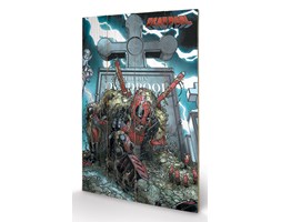 Obraz na drewnie Deadpool - Grave, (40 x 59 cm)
