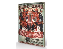 Obraz na drewnie Deadpool - Wade vs Wade, (40 x 59 cm)