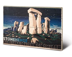 Obraz na drewnie Shell - Stonehenge, (59 x 40 cm)