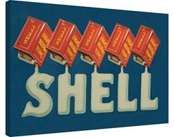 Shell - Five Cans 'Shell' Obraz na płótnie, (80 x 60 cm)