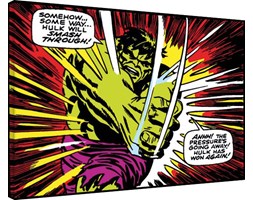 Hulk - Smash Through Obraz na płótnie, (80 x 60 cm)