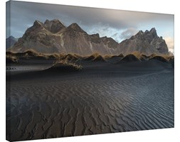 David Clapp - Stokksnes Beach Iceland Obraz na płótnie, (80 x 60 cm)