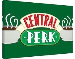 Przyjaciele - Central Perk Crop Green Obraz na płótnie, (80 x 60 cm)