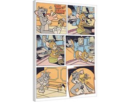 Tom i Jerry - Panels Obraz na płótnie, (60 x 80 cm)