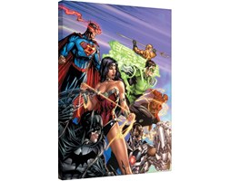 Liga Sprawiedliwych - Readz For Action Obraz na płótnie, (60 x 80 cm)
