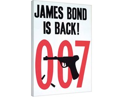 James Bond Goldfinger - Sketch Obraz na płótnie, (60 x 80 cm)