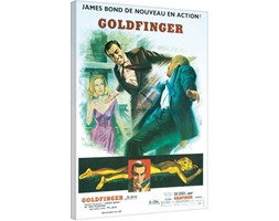 James Bond Goldfinger - Foreign Language Obraz na płótnie, (60 x 80 cm)